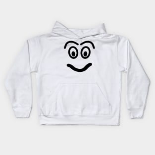 Funny face - smiley. Kids Hoodie